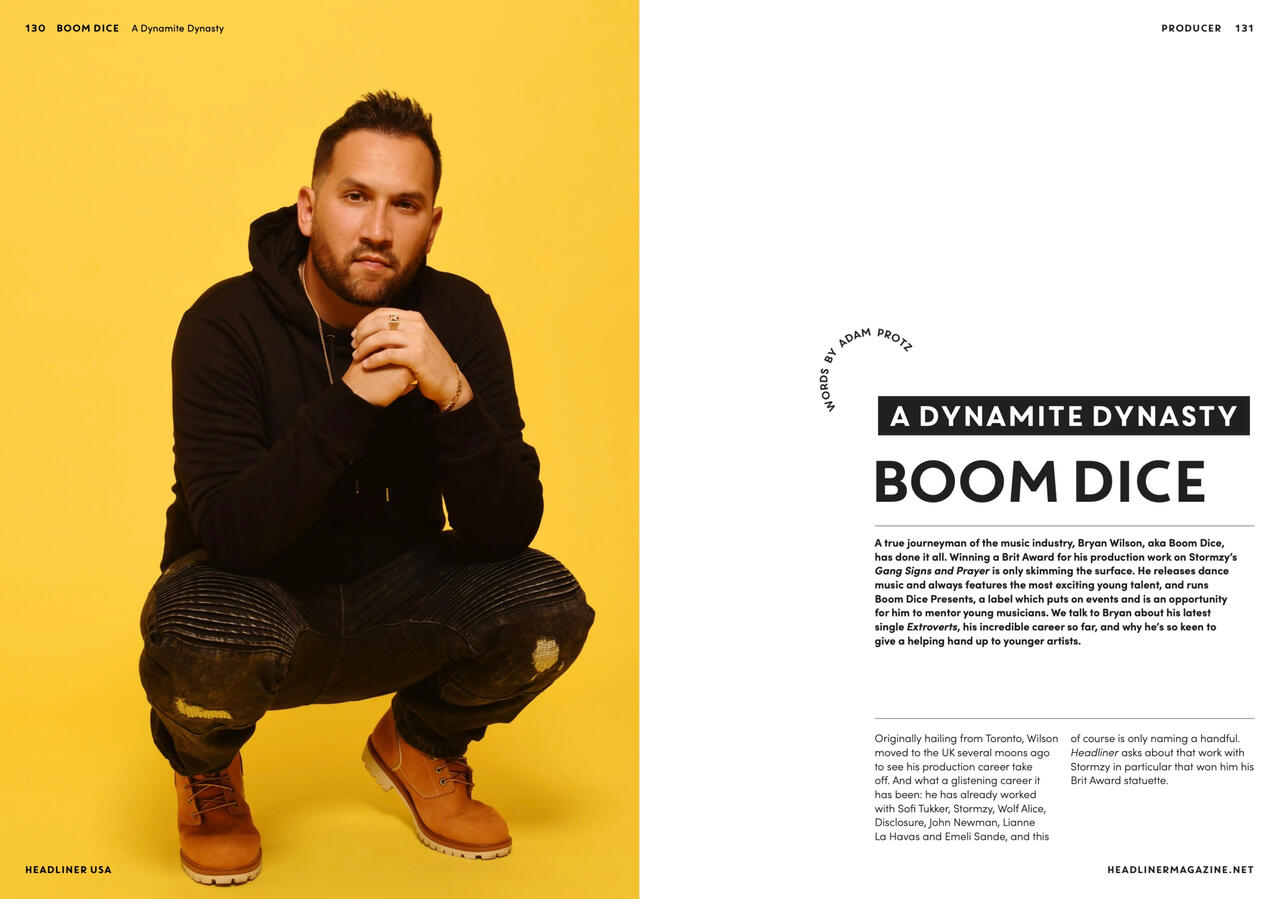 "A DYNAMIC DYNASTY" - BOOM DICE HEADLINER MAGAZINE FEATURE & PODCAST 2022